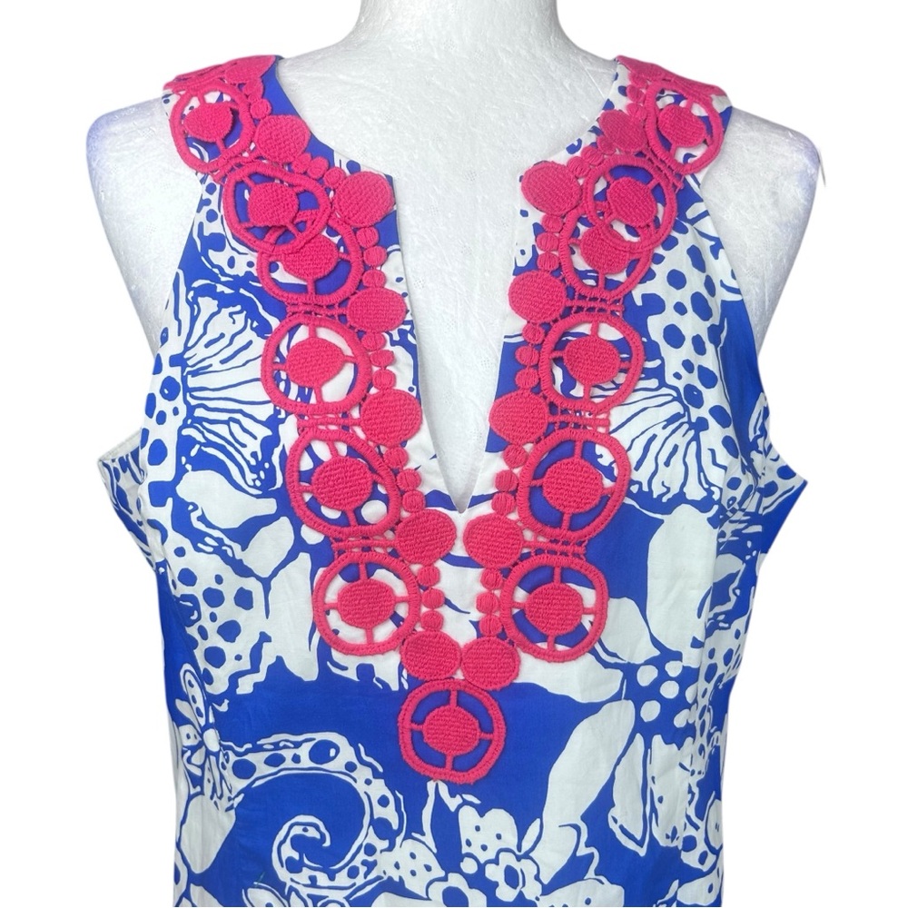 Lilly Pulitzer Augusta Shift dress 12 Classic Coastal Preppy Seahorse Resort - Picture 7 of 15